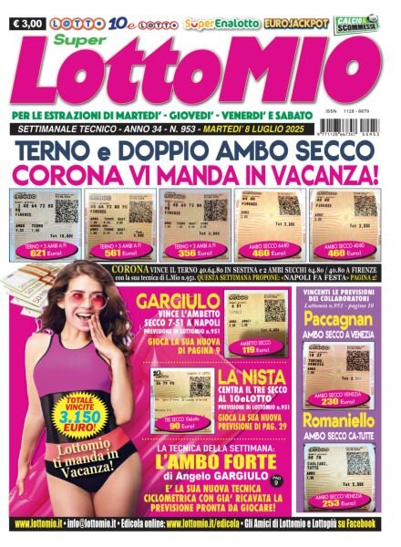Lottomio del Giovedi – 8 Luglio 2025 Cover