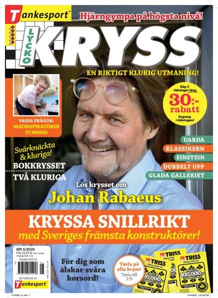 Lyckokryss – 2 Juli 2025 Cover
