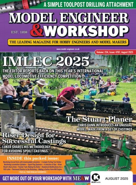 Model Engineer & Workshop – August 2025 Cover