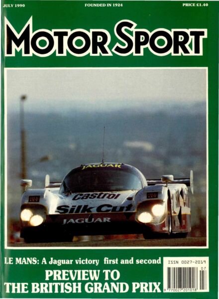 Motor Sport Magazine – July 1990 Cover