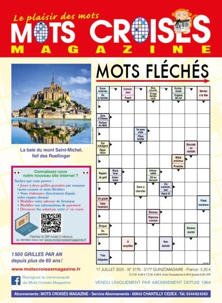 Mots Croises Magazine – 17 Juillet 2025 Cover