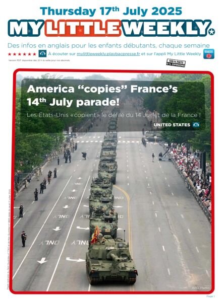 My Little Weekly – 18 Juillet 2025 Cover