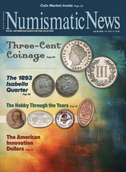Numismatic News – July 29 2025 Cover