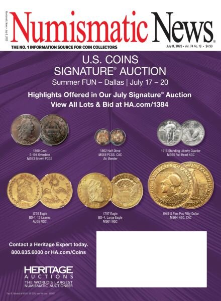 Numismatic News – July 8 2025 Cover