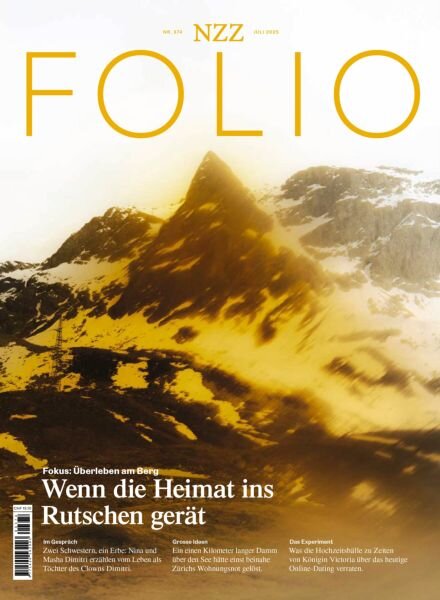 NZZ Folio – Juli 2025 Cover
