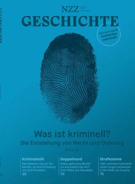 NZZ Geschichte – Juli 2025 Cover