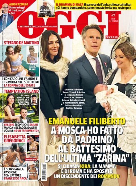 Oggi – 31 Luglio 2025 Cover