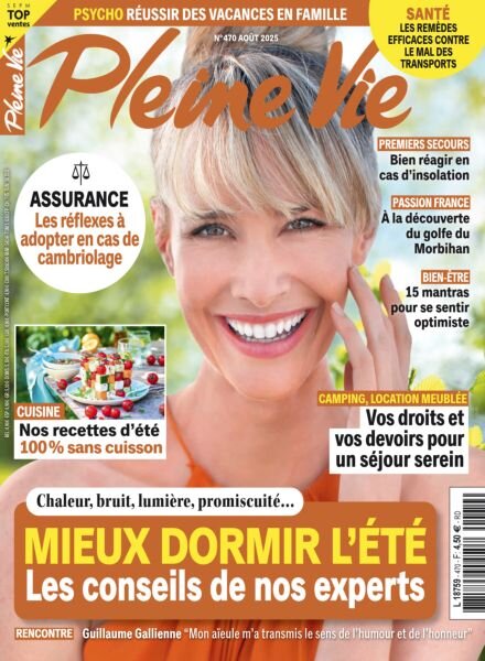 Pleine Vie – Aout 2025 Cover