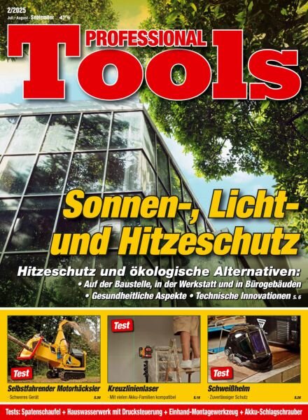 Professional Tools – Juli-August-September 2025 Cover