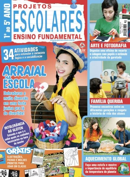 Projetos Escolares Ensino Fundamental – Julho 2025 Cover