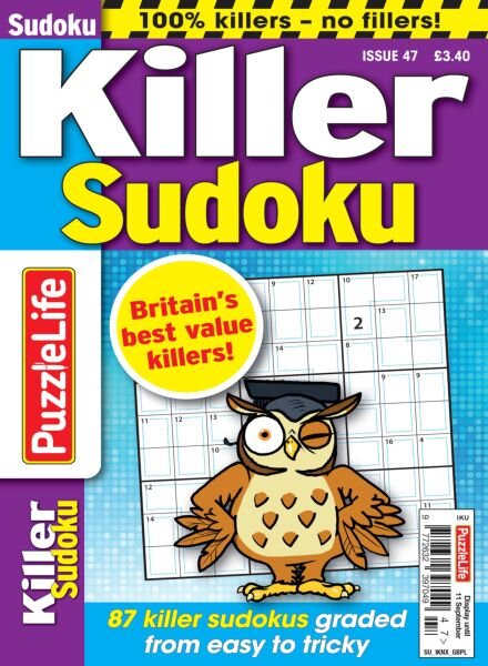 PuzzleLife Killer Sudoku – July 2025 Cover