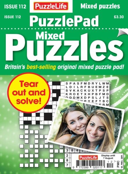 PuzzleLife PuzzlePad Puzzles – July 2025 Cover