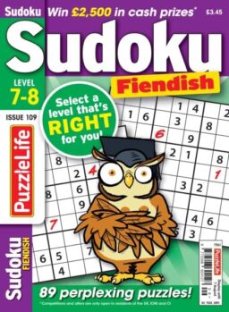 PuzzleLife Sudoku Fiendish – July 2025