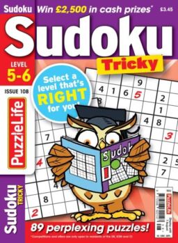PuzzleLife Sudoku Tricky – July 2025