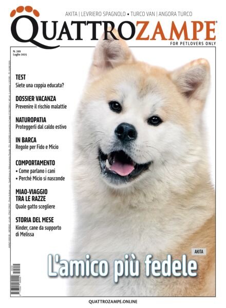 QuattroZampe – Luglio 2025 Cover