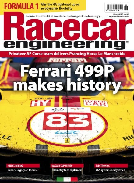 Racecar Engineering – August 2025 Cover