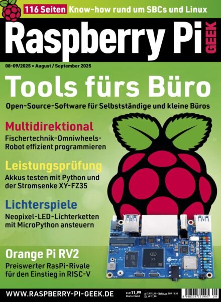 Raspberry Pi Geek – August-September 2025 Cover