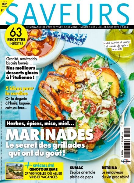 Saveurs France – Juillet-Aout 2025 Cover
