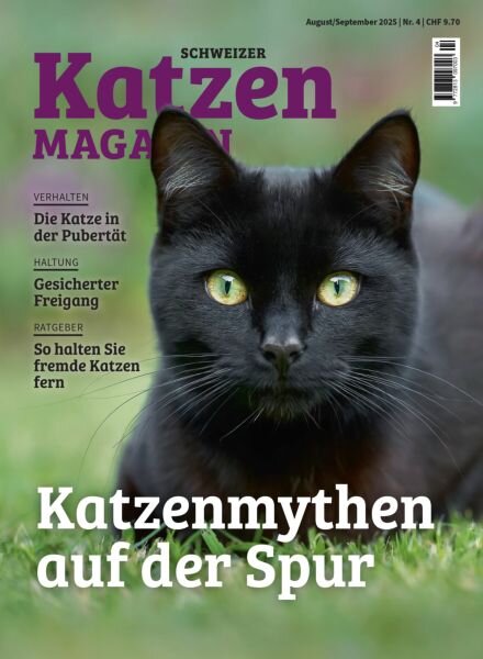 Schweizer Katzen Magazin – August-September 2025 Cover