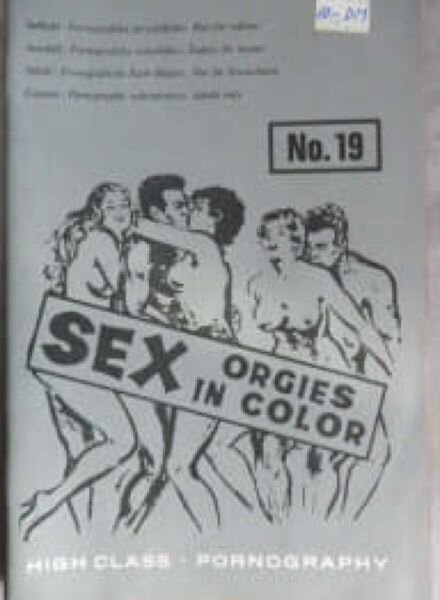 Sex Orgies in Color – N 19 1970 Cover