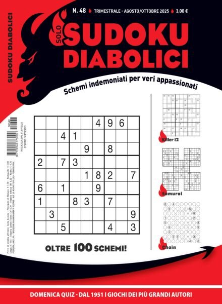 Solo Sudoku Diabolici – Agosto-Ottobre 2025 Cover