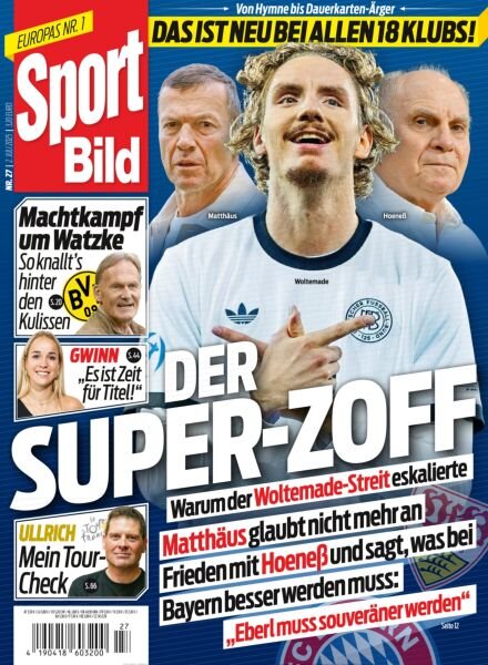 Sport Bild – 2 Juli 2025 Cover