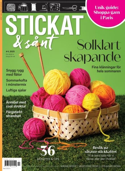Stickat & Sant – Juli 2025 Cover