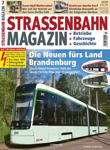 Strassenbahn Magazin – Juli 2024 Cover