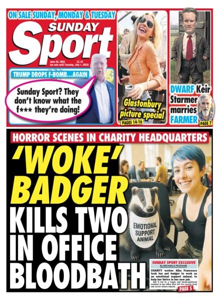 Sunday Sport – 29 June 2025 Cover