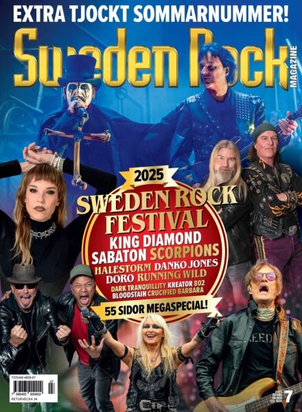 Sweden Rock Magazine – Juli 2025 Cover