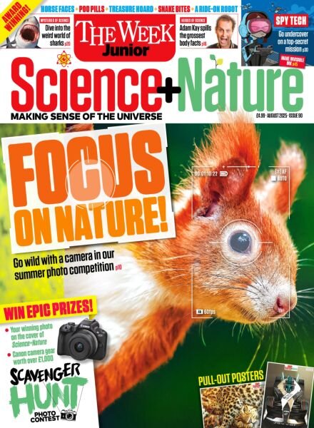 The Week Junior Science+Nature UK – August 2025 Cover