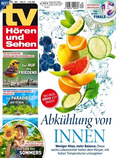 TV Horen und Sehen – 18 Juli 2025 Cover