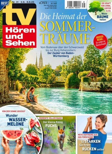 TV Horen und Sehen – 25 Juli 2025 Cover