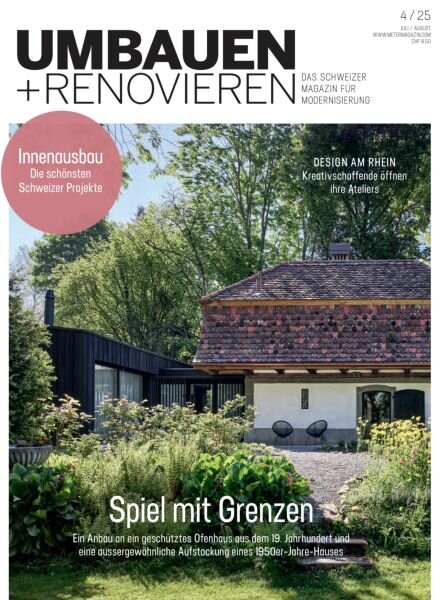 Umbauen + Renovieren – Juli-August 2025 Cover