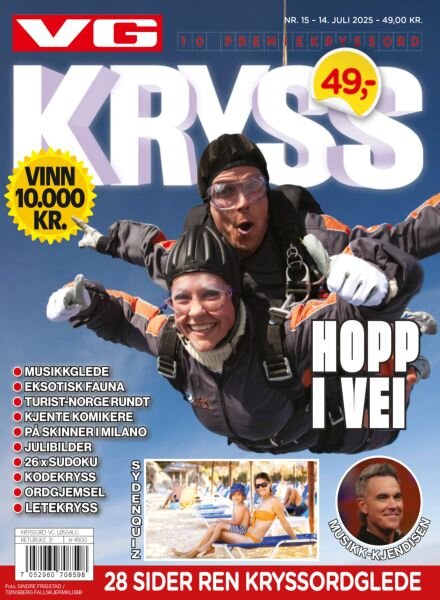 VG Kryssord – 14 Juli 2025 Cover