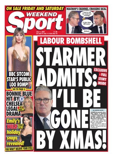 Weekend Sport – 11 July 2025 Cover