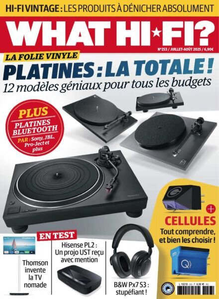 What Hifi France – Juillet-Aout 2025 Cover