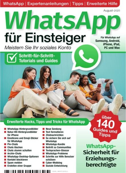 WhatsApp fur Einsteiger – August 2025 Cover
