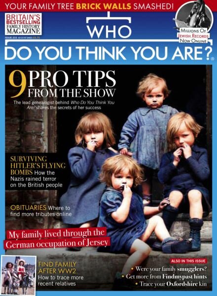 Who Do You Think You Are – August 2025 Cover