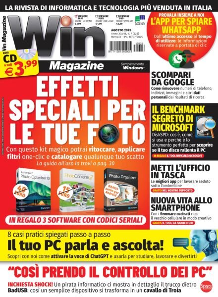 Win Magazine – Agosto 2025 Cover