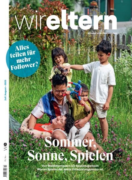 Wir Eltern – Juli-August 2025 Cover