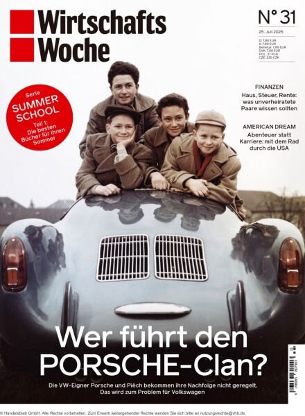 WirtschaftsWoche – 25 Juli 2025 Cover