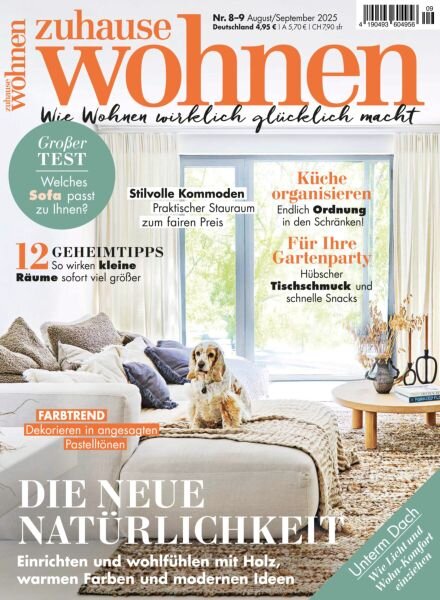Zuhause Wohnen – August-September 2025 Cover