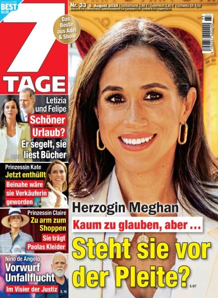 7 Tage – 9 August 2025 Cover