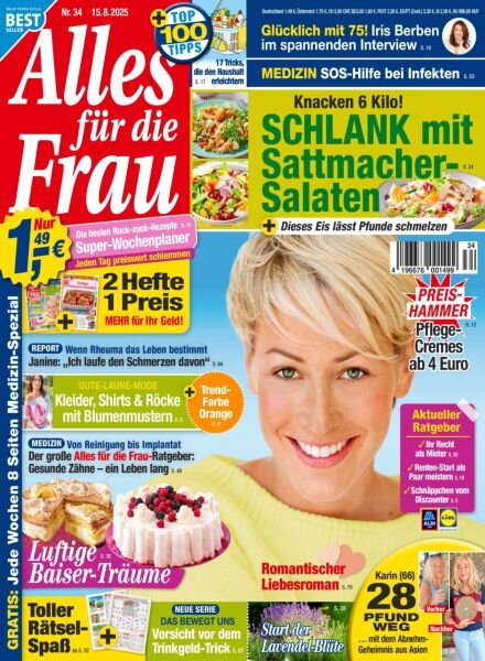 Alles fur die Frau – 15 August 2025 Cover