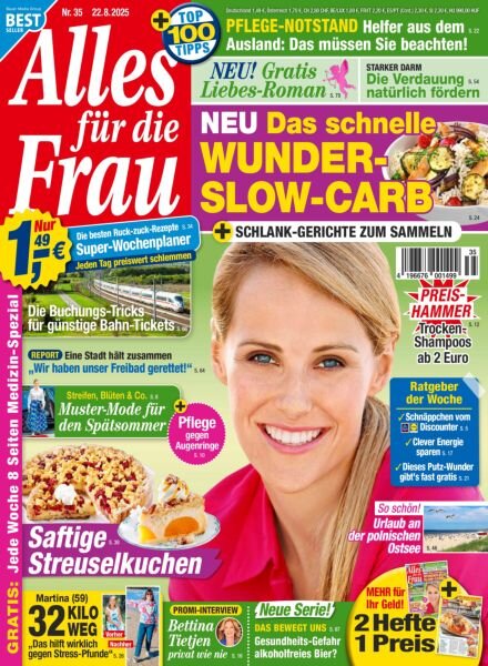Alles fur die Frau – 22 August 2025 Cover