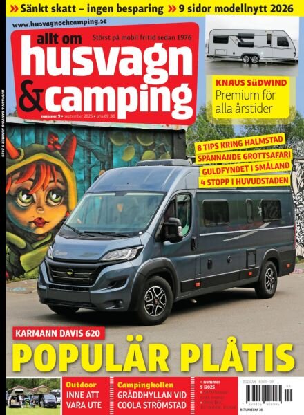 Allt om Husvagn & Camping – Augusti 2025 Cover