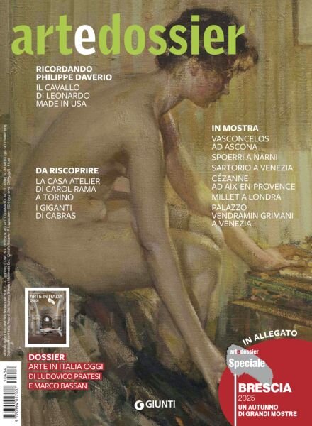 Art e Dossier – Settembre 2025 Cover