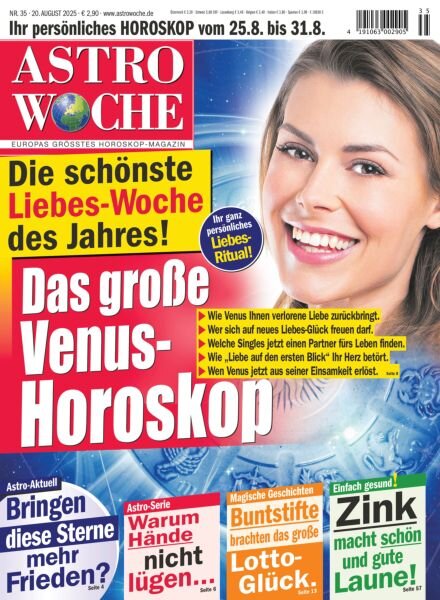 Astrowoche – 20 August 2025 Cover
