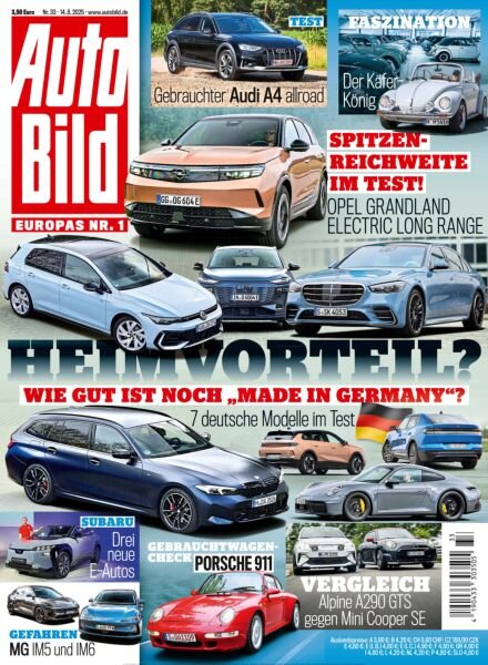 Auto Bild Germany – 14 August 2025 Cover